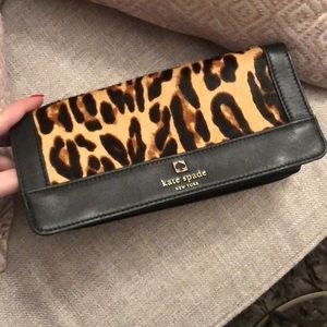 Kate Spade Cheetah/Leopard Print Clutch Wallet